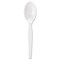 Dixie Individually Wrapped Mediumweight Polystyrene Cutlery, Teaspoons, White, PK1000 DIX TM23C7 - alternate 1